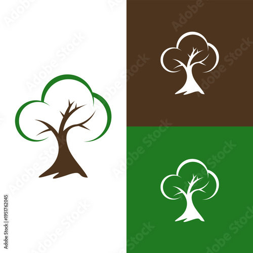 Hand Drawn Style Tree Vector Illustration for Branding