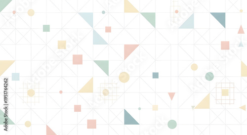 Wallpaper Mural seamless pattern with colorful triangles Torontodigital.ca