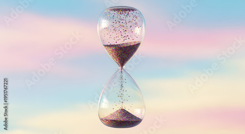 Wallpaper Mural hourglass on sand Torontodigital.ca