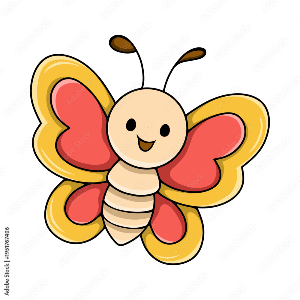 Obraz premium A vibrant swarm of yellow butterflies flying together in a beautiful formation against a clean white background, creating a sense of freedom and joy.