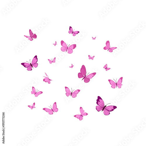 A vibrant swarm of yellow butterflies flying together in a beautiful formation against a clean white background, creating a sense of freedom and joy.