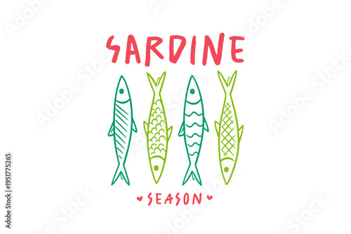  Sardine Season Retro Seafood Can Fish Summer Quote T Shirt Design