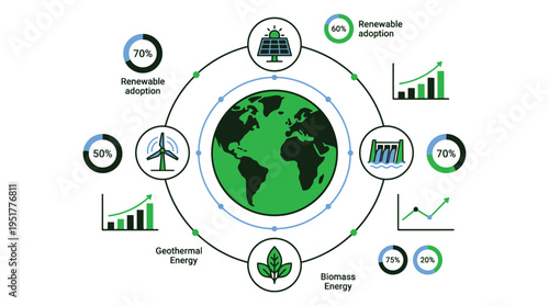 Renewable energy sources around the world
