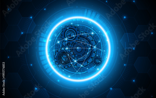 High-tech gear or mechanism technology for advanced modern engineering.