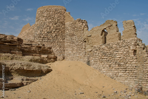 Konstfotografi Saint Simeon Coptic Monastery Ruins Nile's west bank Aswan Upper Egypt Africa