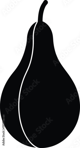 Bitter gourd silhouette vector art illustration