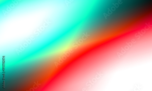 Vibrant cyan and red abstract gradient background with glowing light