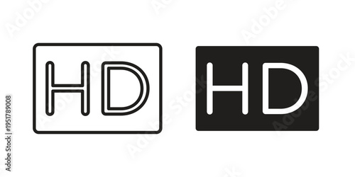 High definition icon linear vector outline, symbol logo design style