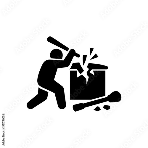 Vandalism and Property Destruction Icon