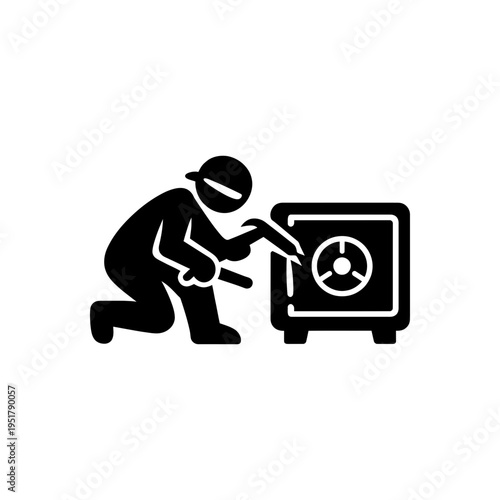 Safecracking and Heist Robbery Icon