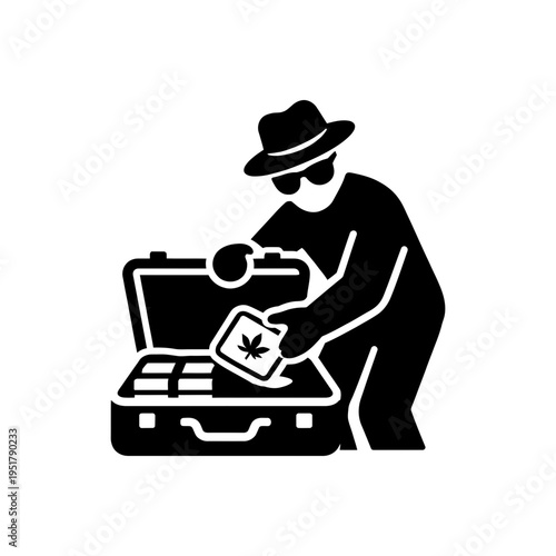 Illegal Drug Trafficking Icon