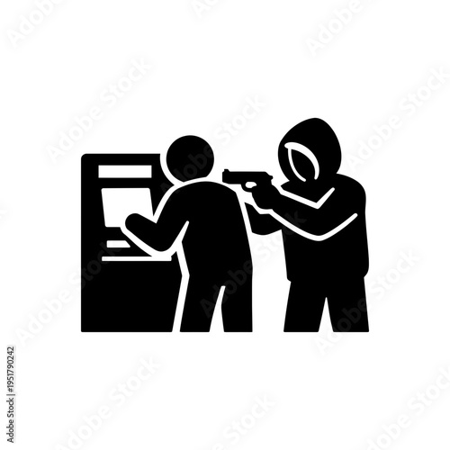Armed ATM Robbery Icon