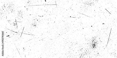 White textured background with random dark speckles and fine scratches, subtle grunge overlay effect, texture background, speckled texture, scratched texture