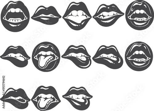 Collection of Vintage Nautical Compass Rose Illustrations for Navigation Design