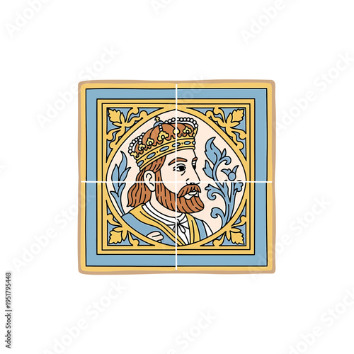 Medieval King Tile Graphic