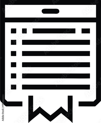 Digital document deletion icon representing data removal or shredded information