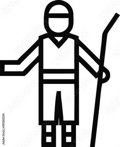 Essential Outline Icon of an Ambulance for Emergency Medical Response and Patient Care