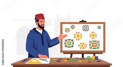 Cultural Design Consultant Presenting Authentic Moroccan Patterns for Global Brand Heritage and Inclusive Creative Campaigns