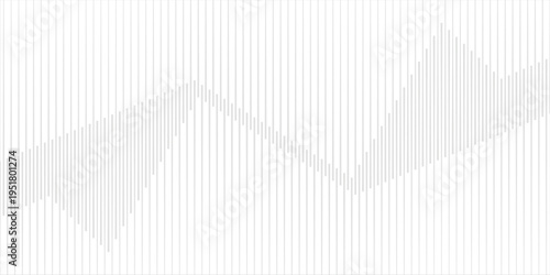 Abstract white striped wave background with minimal geometric pattern.vector eps10