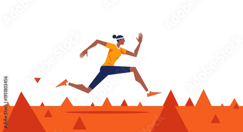 Agile female leader overcoming complex business obstacles to achieve hyper-growth and market dominance