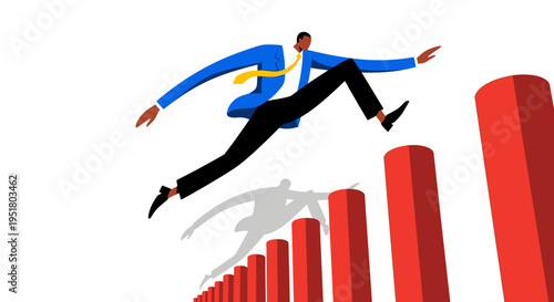 Ambitious corporate leader achieving rapid scalability and market dominance through strategic growth and innovation