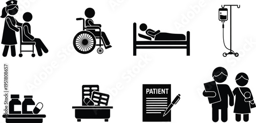 Healthcare and medical services icons