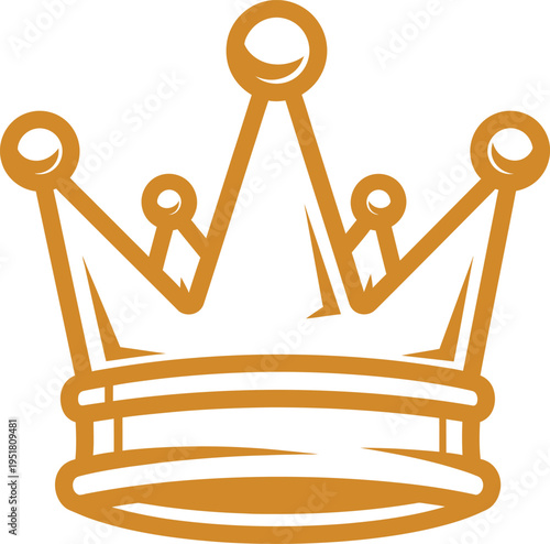 Golden crown icon