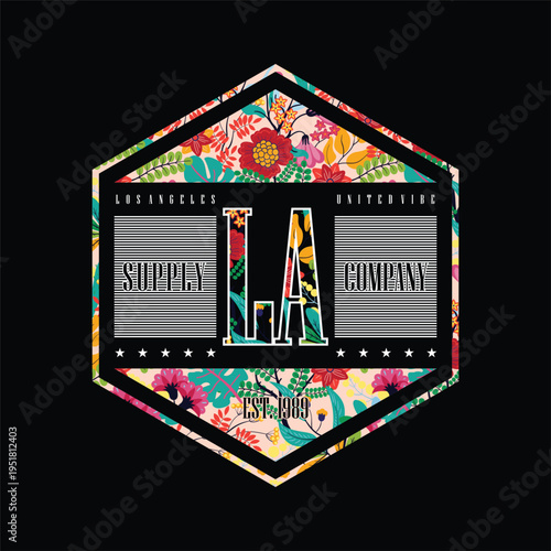 los angeles floral simple vintage fashion