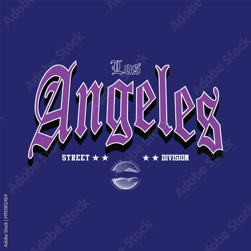 los angeles street division simple vintage fashion