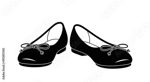Elegant Ballet Flats with Bows, Classic Women's Footwear