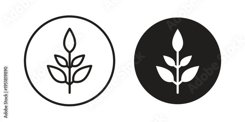 High fiber food icon. Black and White Vector Illustrations. line icon vector pictogram