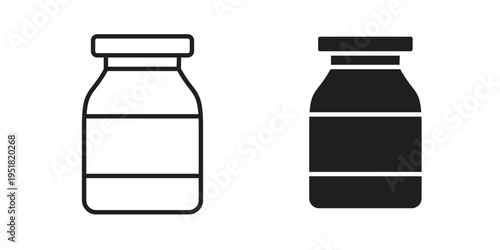 Jam icon. Black and White Vector Illustrations. line icon vector pictogram