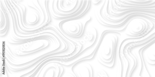 Topographic seamless map pattern with contour lines. Abstract geographic elevation design, lines sea map modern white background.