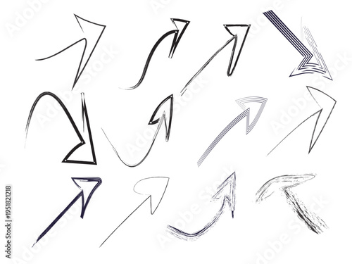 Hand Drawn Arrow Collection Set