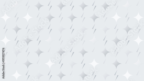 Subtle White Geometric Star Pattern Background vector illustration