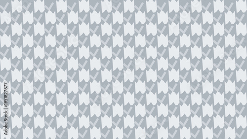 Houndstooth Pattern in Gray and White vector illustration