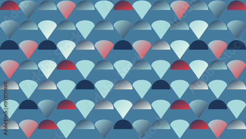 Abstract Geometric Pattern with Gradient Scales vector illustration