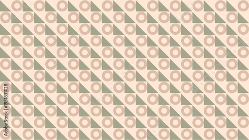 Geometric Pattern of Triangles and Circles vector illustration