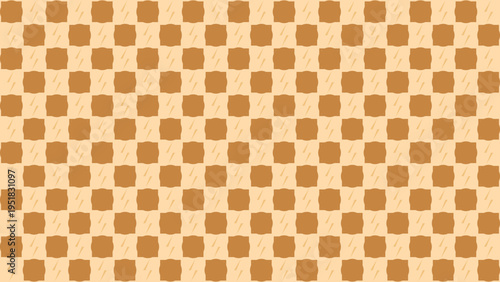 Abstract Checkered Tan and Beige Pattern vector illustration