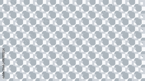 Abstract Geometric Seamless Pattern with Gray Shapes vector illustration