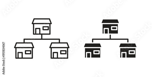 Franchise icon in line design. Editable stroke icon.