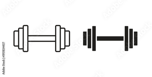 Gym icon in line design. Editable stroke icon.