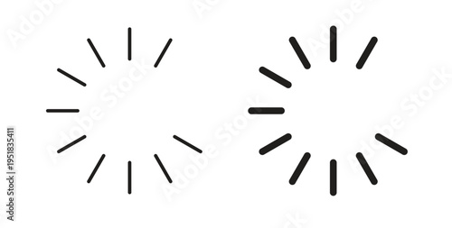 Loading icon in line design. Editable stroke icon.