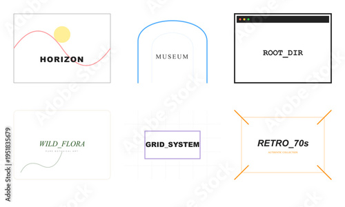 Set of 7 web UI elements vector