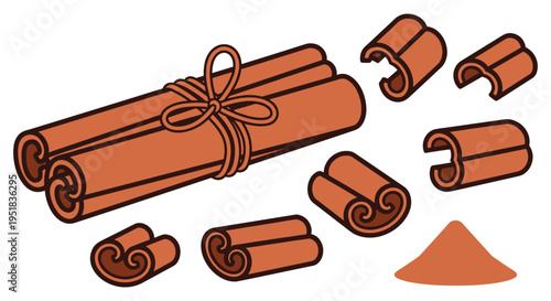 Cinnamon Sticks and Powder