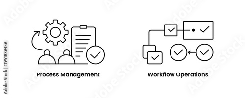 Operational, Management, Process, Workflow icon, corporate workflow, productivity