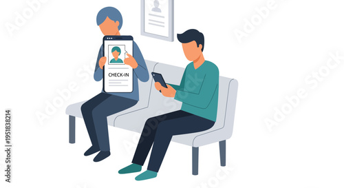 Two men sitting on a bench.