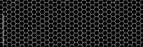 Honeycomb pattern with hexagon mesh. Texture bee comb grid. Flat vector illustration background.