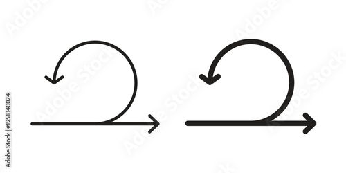 Agile icon set in black outline and fill. Editable icons