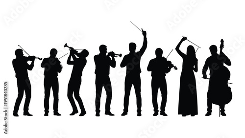 A group of musicians playing different instruments